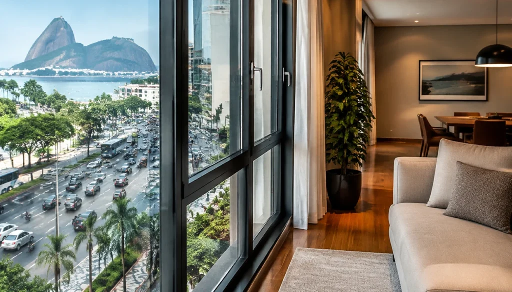 barulho de trânsito no Rio de Janeiro